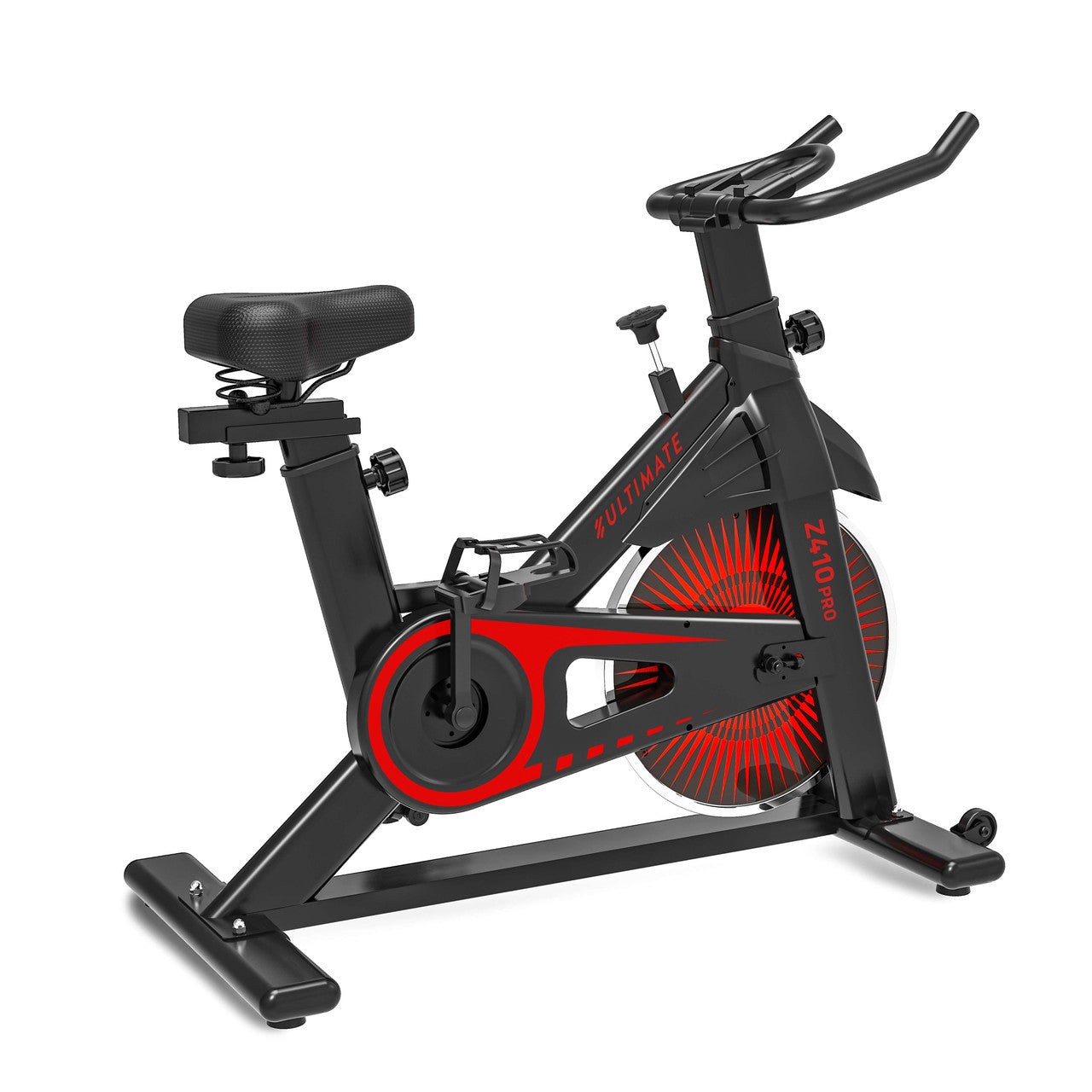 Bicicleta Spinning Ultimate Fitness Z410 Pro Rojo / Negro