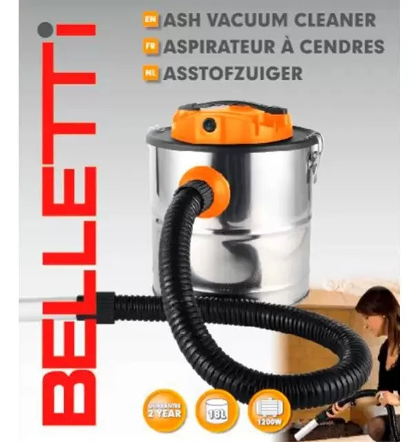 Aspiradora Belletti Cenizas Plateado