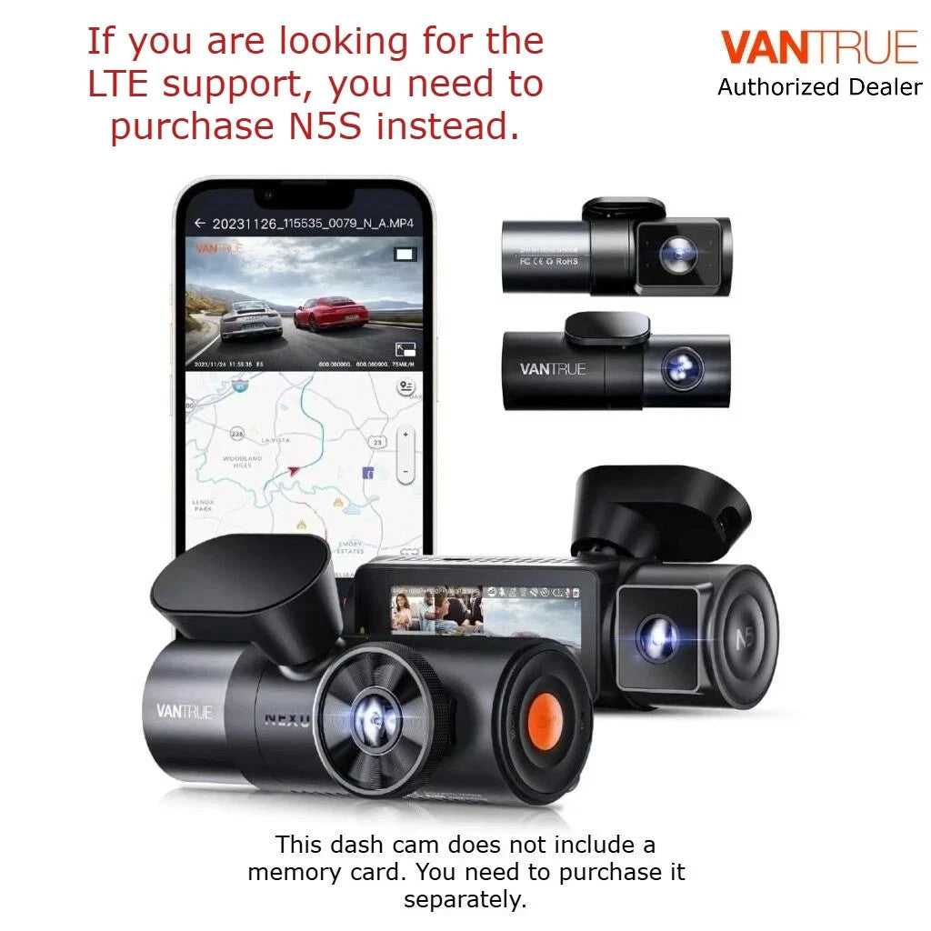 Vantrue N5 Nexus Series Max 4 Canales 512GB