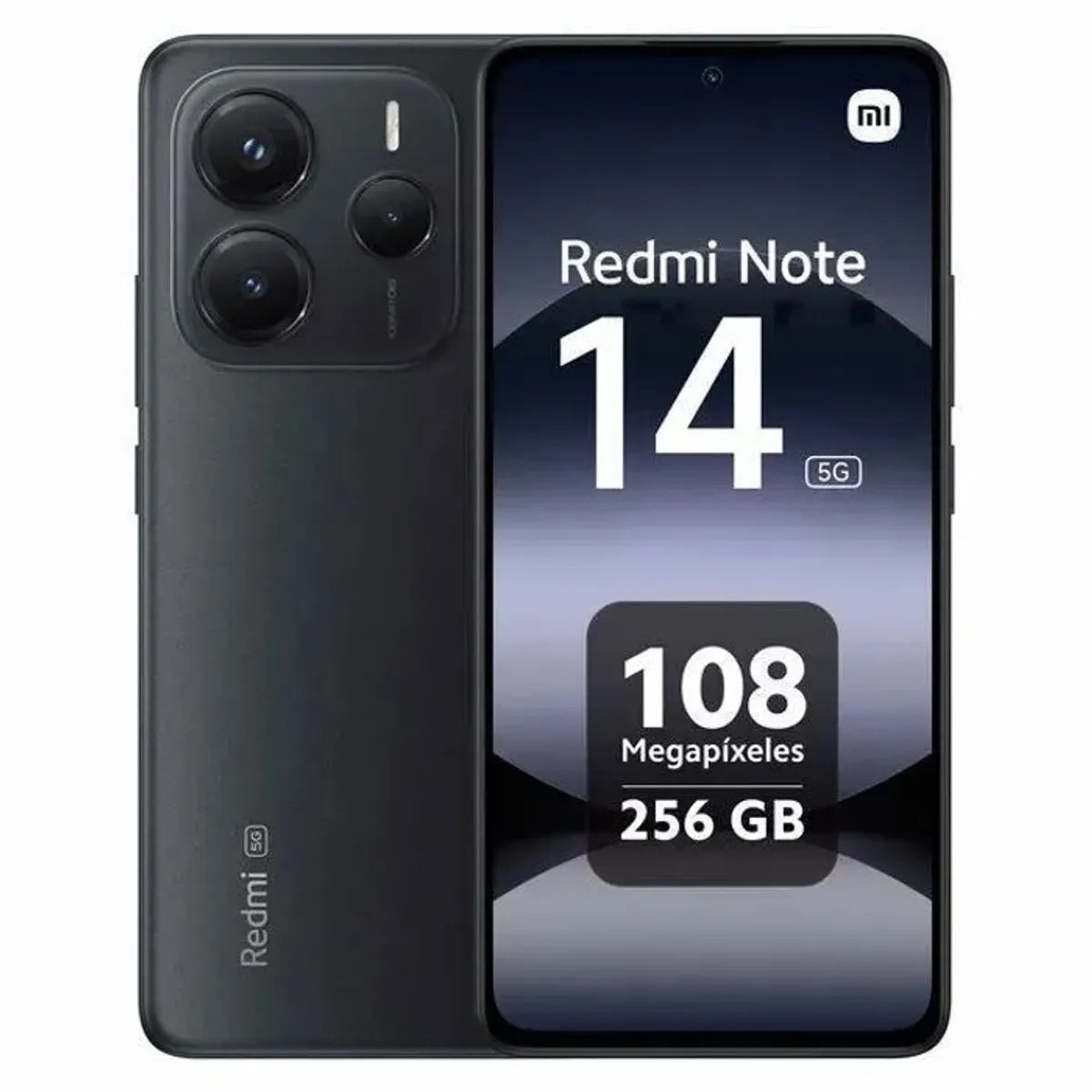 Celular Redmi Note 14 5G Xiaomi 8GB/256GB, Midnight Black