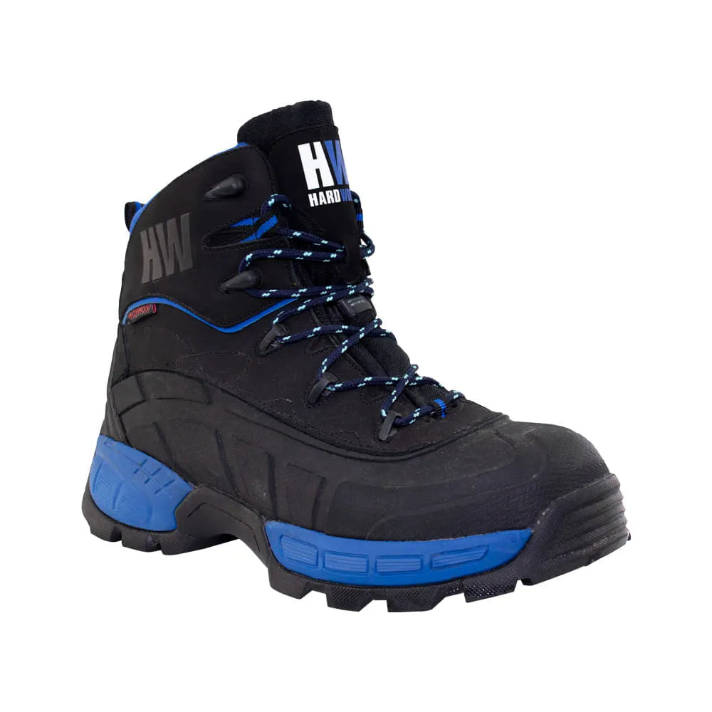 Bota De Seguridad Hardwork Bering Hiker C Azul-Negro Talla 44