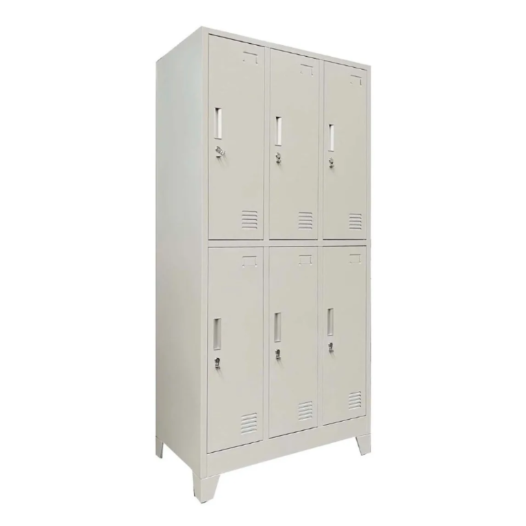 Locker 3 Cuerpos 6 Casilleros IGPRO Blanco 180x90x45cm