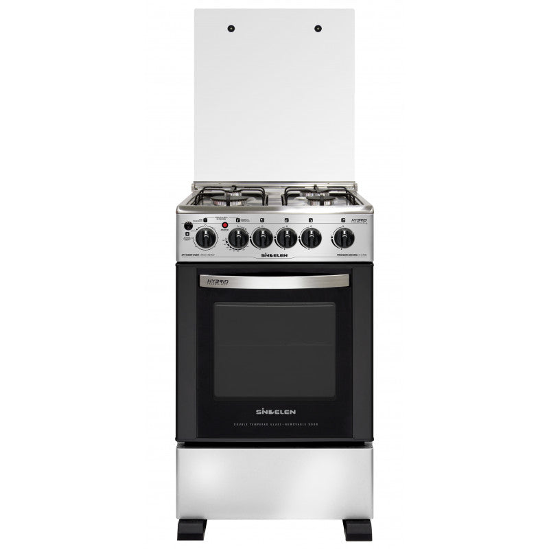 Cocina a Gas 4 Quemadores Sindelen Híbrida CH-540NI Negro