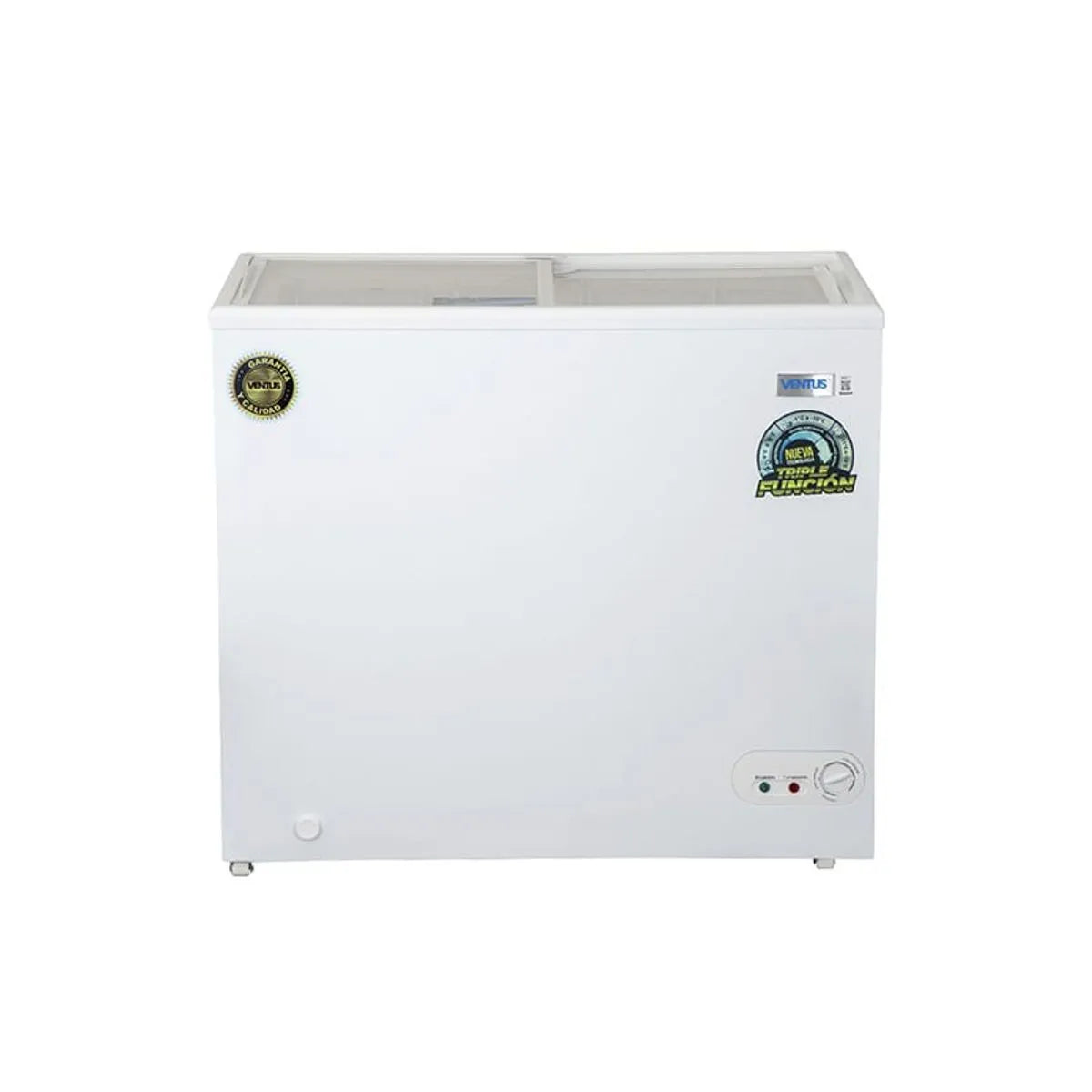 Conservadora Tapa De Vidrio Ventus Ctv-210 Blanco