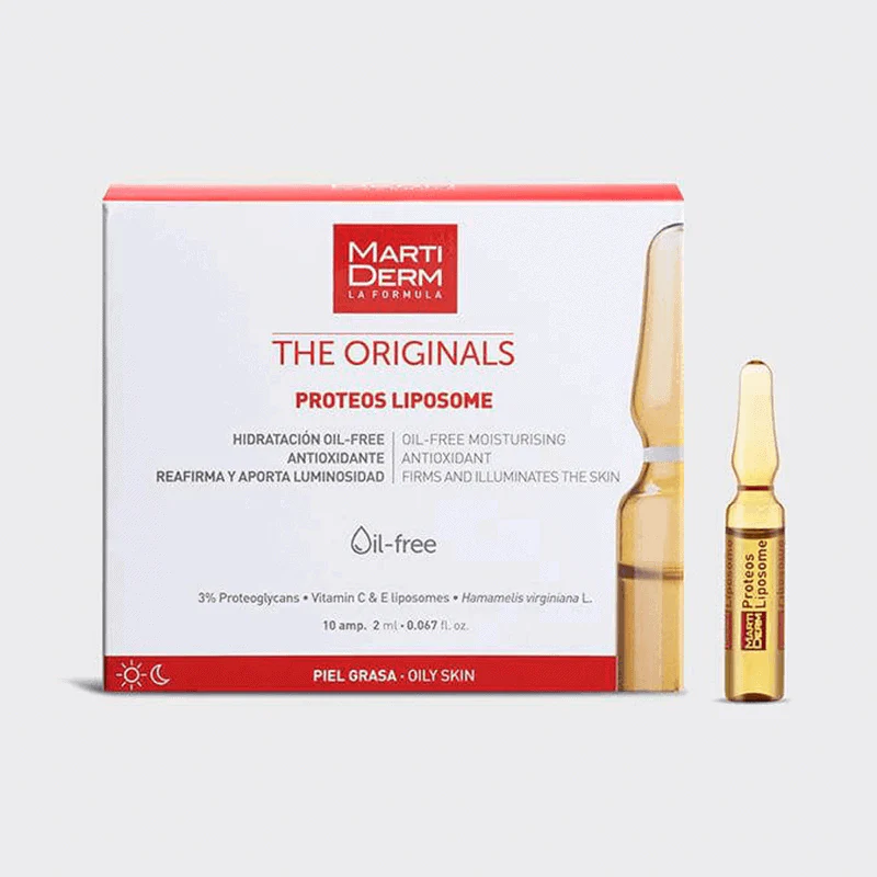 Pack De 10   Ampollas Marti Derm Proteos Liposome 2 Ml C/U