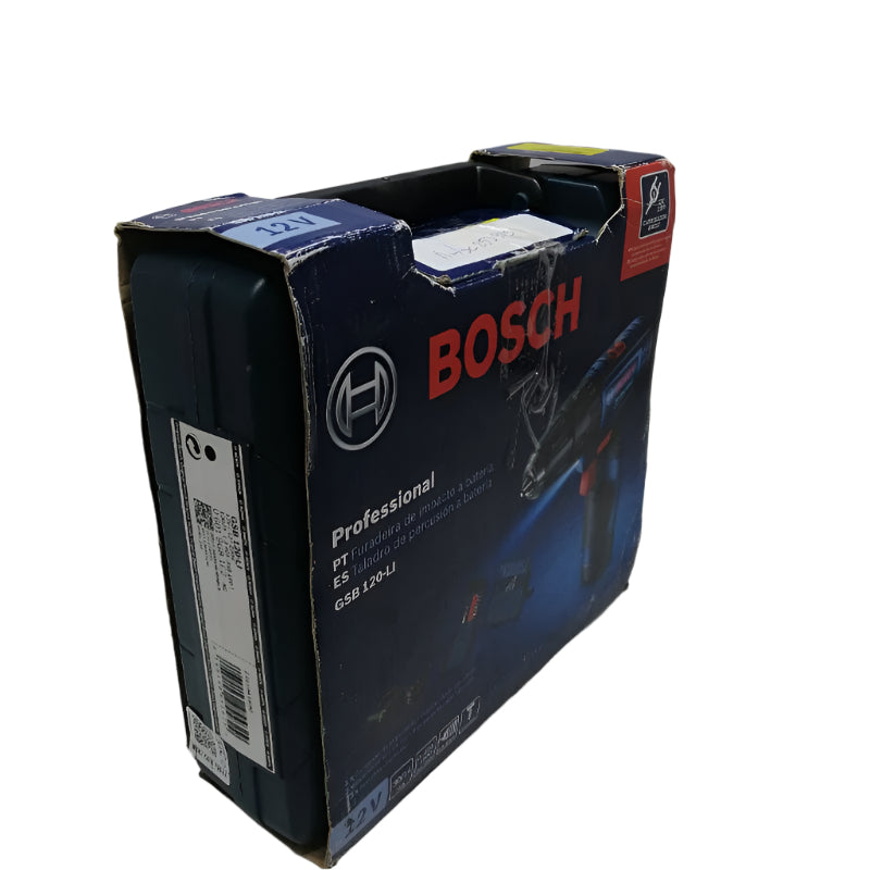 Taladro Percutor Inalambrico Bosch Gsb 120-Li Bateria y accesorios