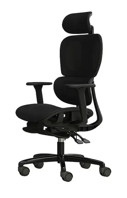 Silla de Oficina Ergonómica Mesh con Soporte Lumbar Negra