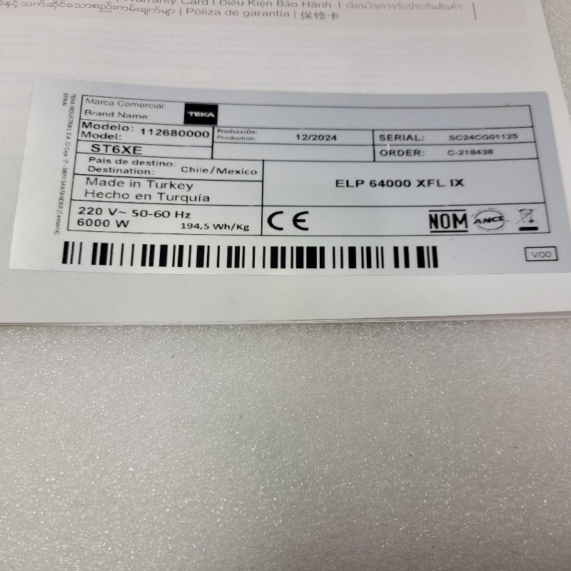Encimera Eléctrica 4 Platos TEKA ELP 64000 XFL IX