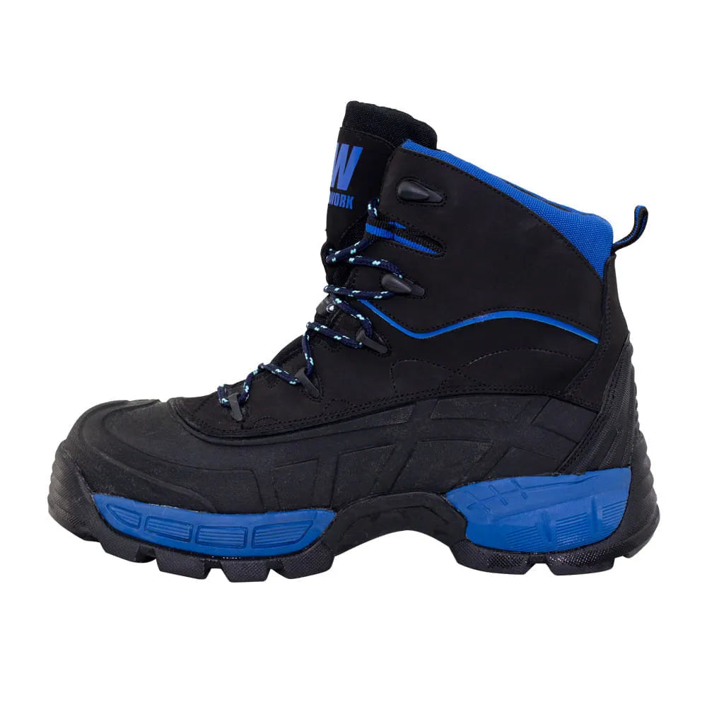 Bota De Seguridad Hardwork Bering Hiker C Azul-Negro Talla 44