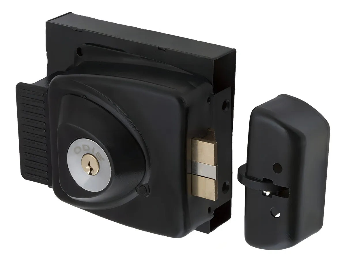 Cerradura Electrica+Transformador Odis Sobreponer 783 Negro
