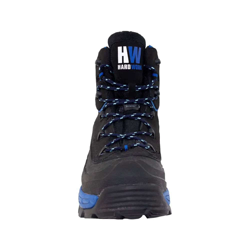 Bota De Seguridad Hardwork Bering Hiker C Azul-Negro Talla 44