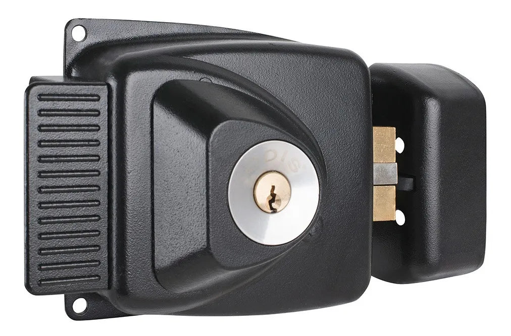 Cerradura Electrica+Transformador Odis Sobreponer 783 Negro