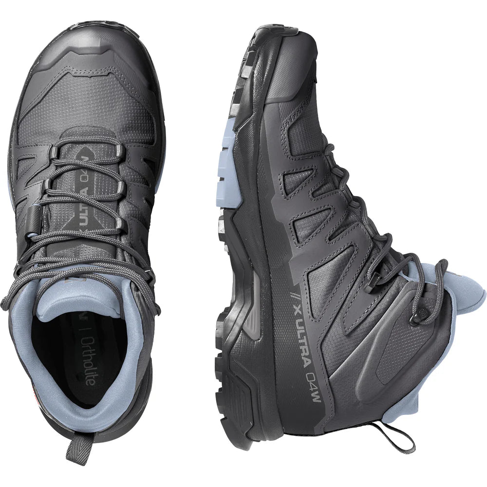 ZAPATILLAS SALOMON X ULTRA 4 MID GTX W GRIS 37 1/3 EUR FEMENINO