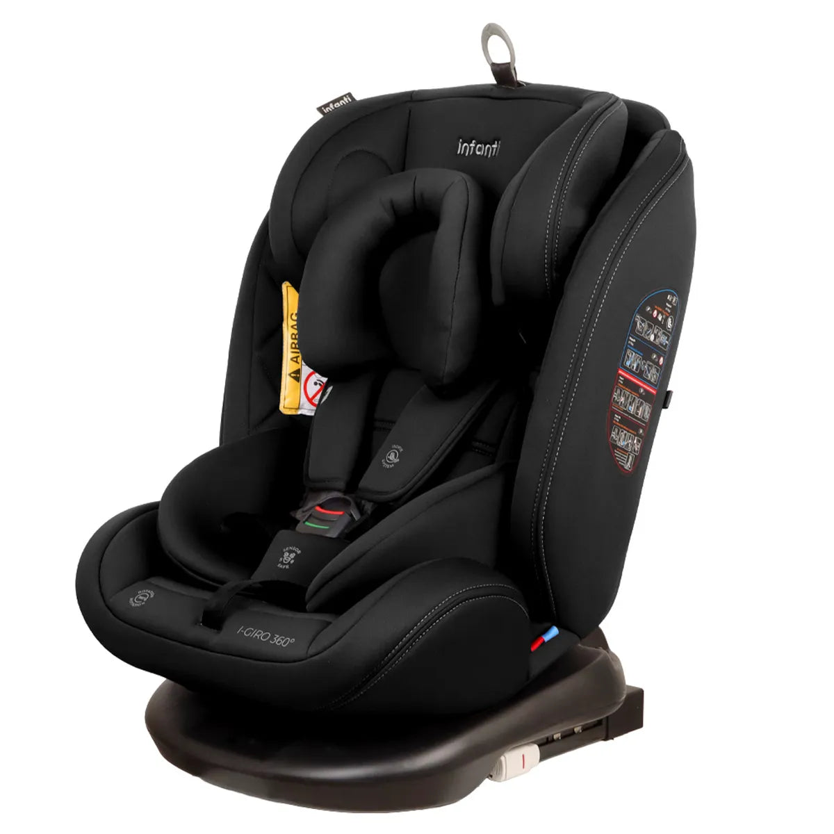 Silla de Auto Convertible Infantil i-Giro 360 Negro