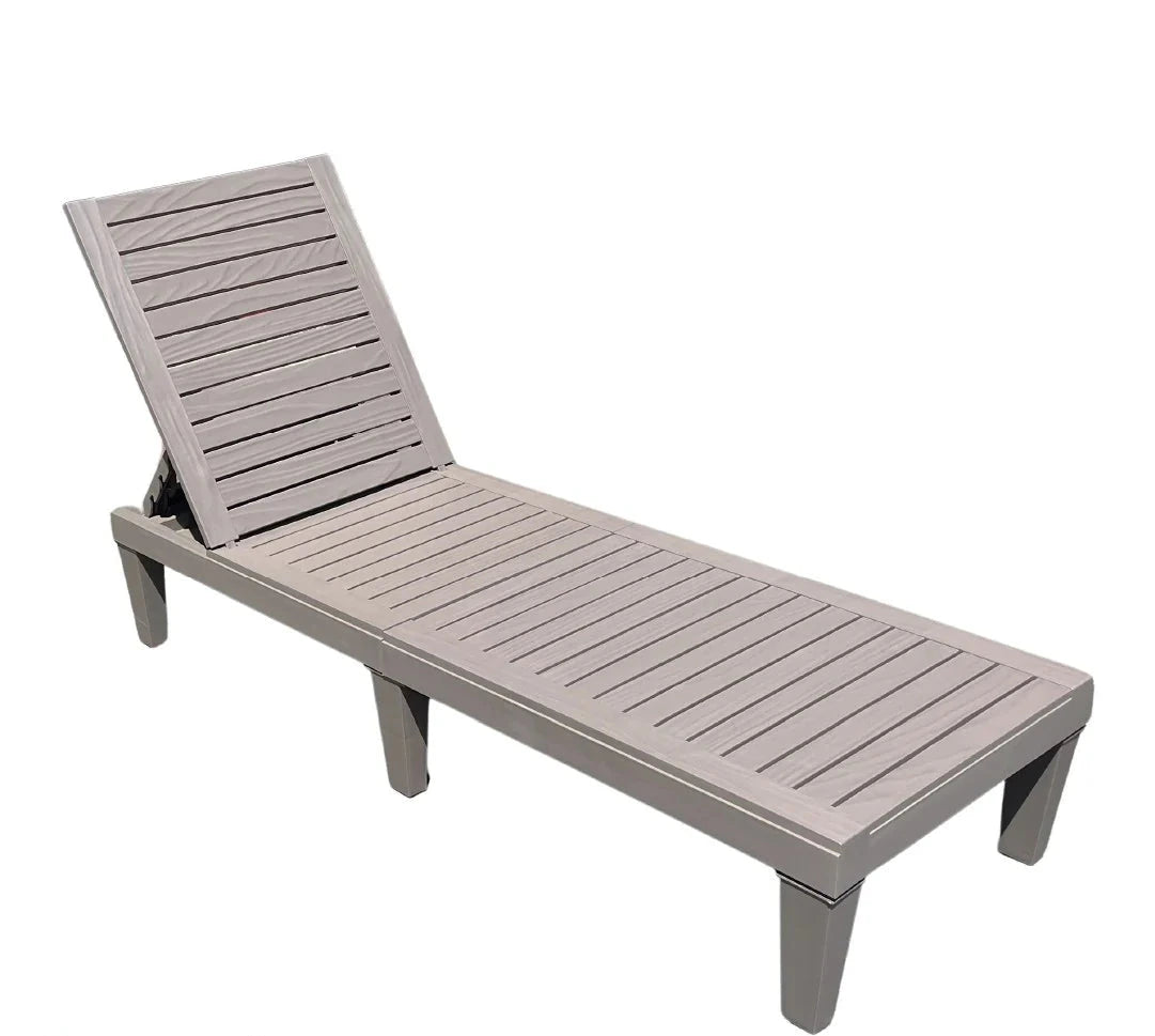 Reposera Plástica Kioclubs Sun Lounger Gris