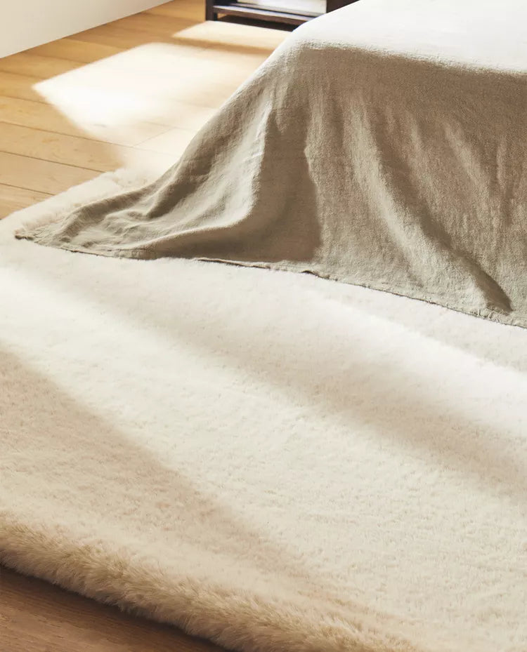 Alfombra Zara Home Pelo Blanco 150x200cm