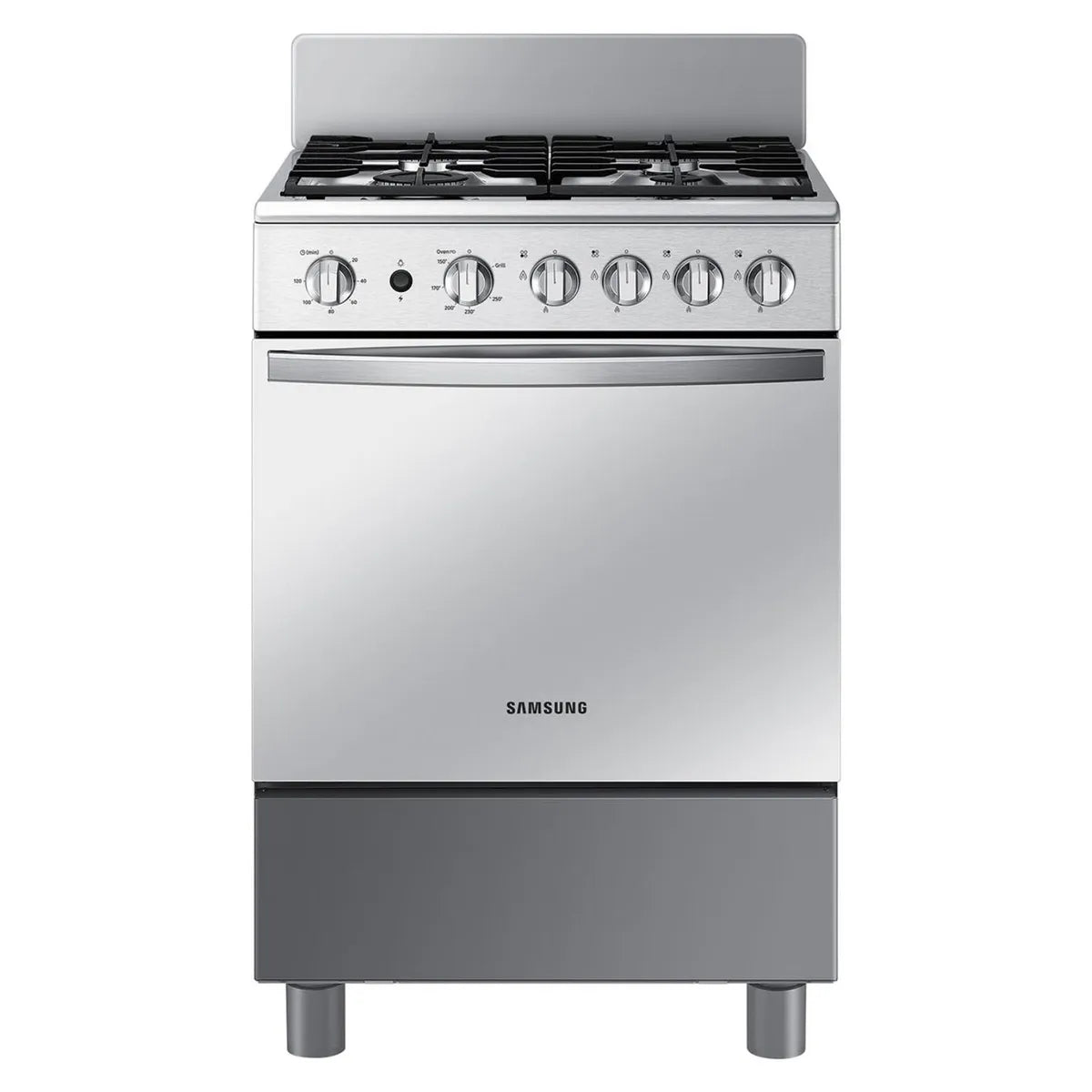 Cocina a Gas 4 Quemadores Samsung NX24BG57413SZS, Gris