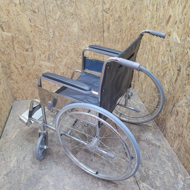 Silla De Ruedas Standard Plegable First Care Wheel Chairs Azul Oscuro