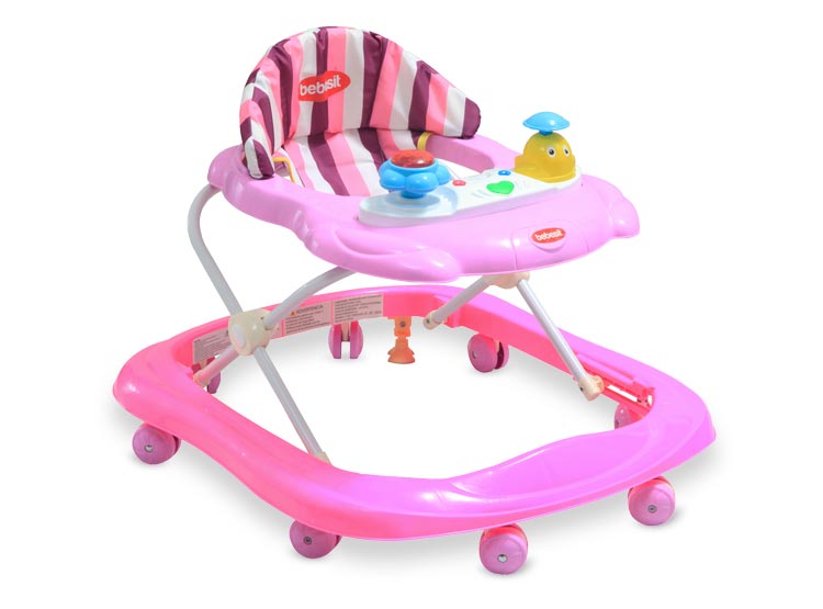 Andador Para Bebe Bebesit Moby 7106 Rosa