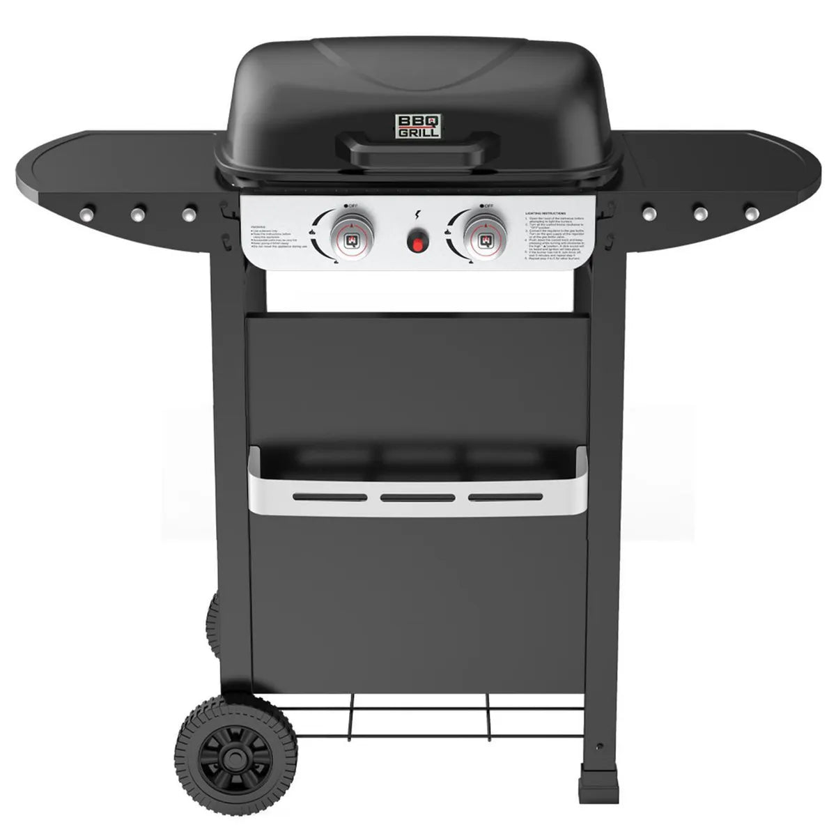 Parrilla a Gas Denver Pro BBQ201GCA 2 Quemadores, Negro