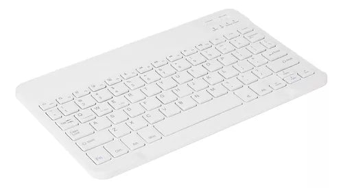 Set Teclado Con Mouse Inalambrico Generico Formato Español Blanco