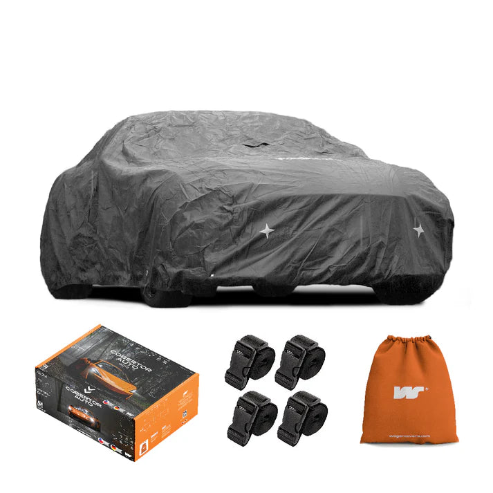 Funda Cobertor Impermeable Auto Suv Wagen Covers 450*182*158cm Negro S