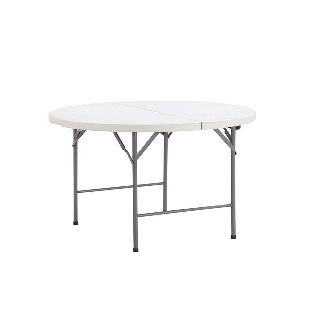 Mesa Redonda Plegable Northwest Blanco 122x61x8cm
