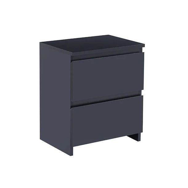 Velador Dos Cajones Klik Doble Minimal 2.0 Negro