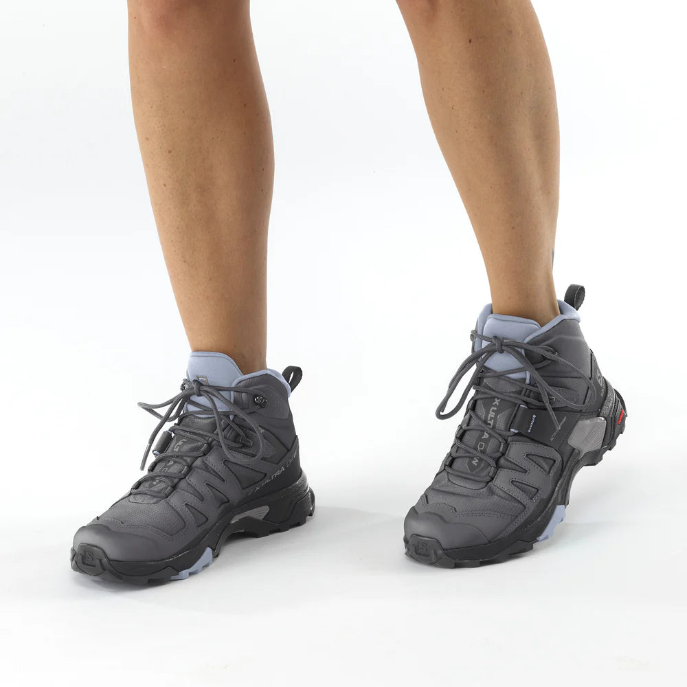 ZAPATILLAS SALOMON X ULTRA 4 MID GTX W GRIS 37 1/3 EUR FEMENINO