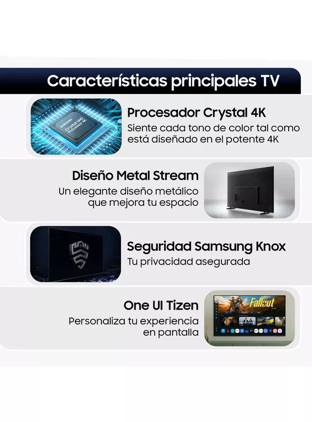 Smart TV Crystal UHD Samsung UN55U8000FG 55 pulgadas