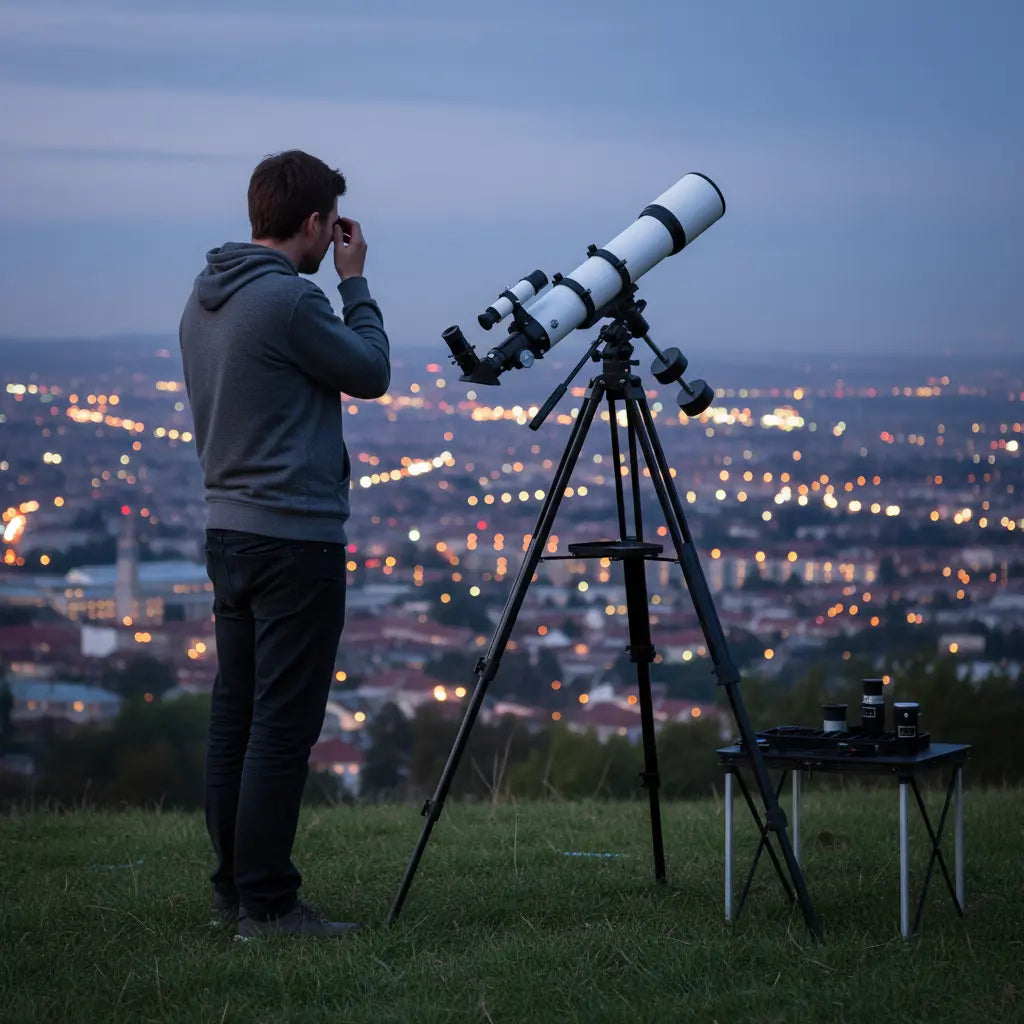 Reflector Telescopio F70076 Gris