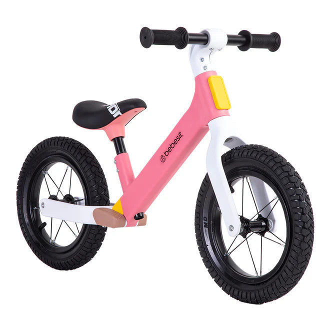 Bicicleta De Aprendizaje Bebesit Neo 7012 Blanco / Rosado