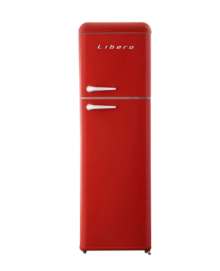Refrigerador Retro Libero Lrt-280dfrr Rojo 280 Lts