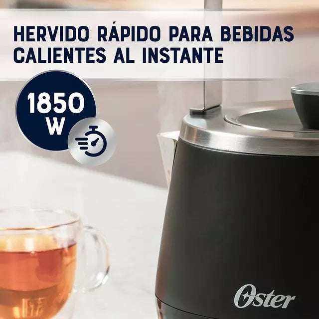 Hervidor Eléctrico Premium Oster Bvstkt4510b Gris 1.5L