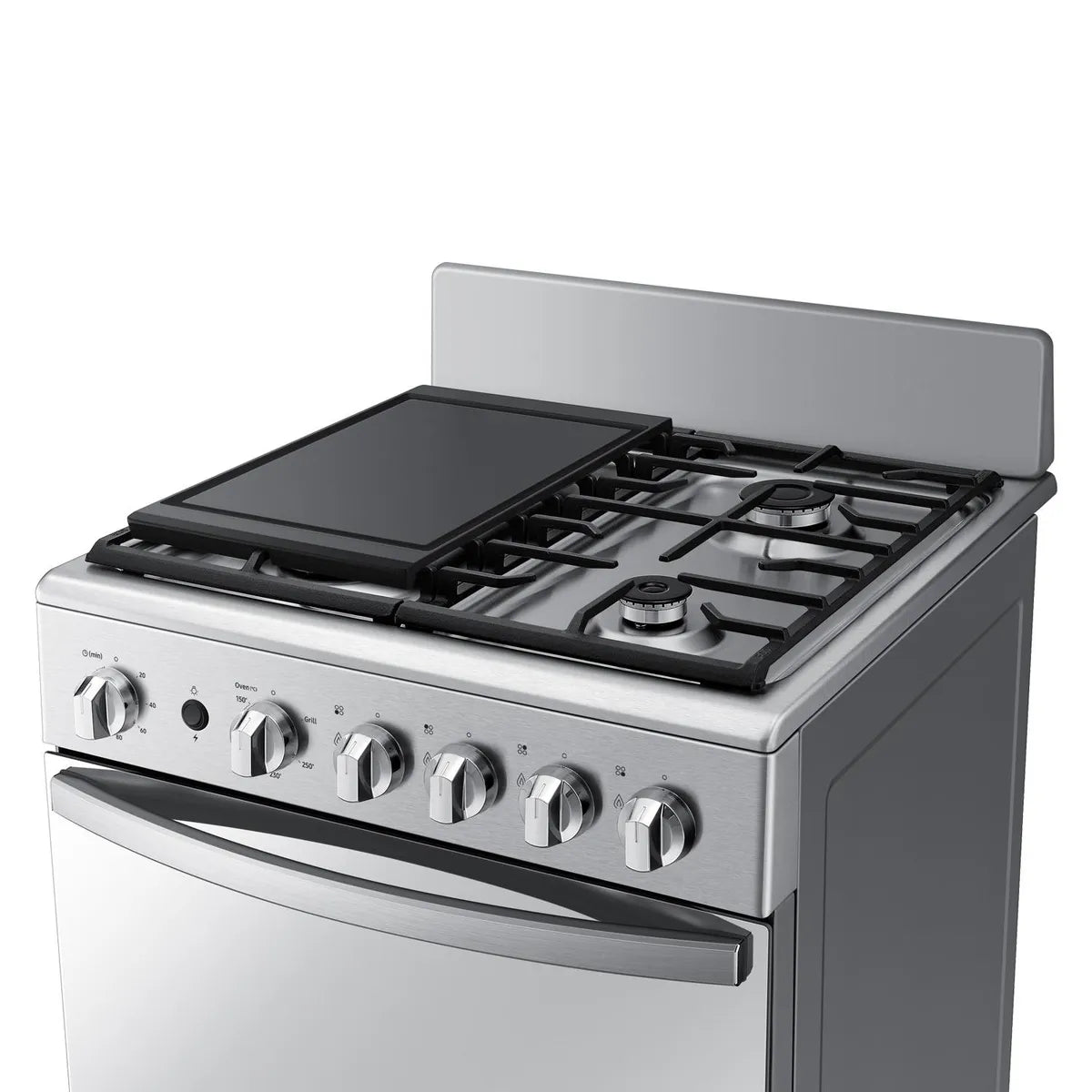 Cocina a Gas 4 Quemadores Samsung NX24BG57413SZS, Gris