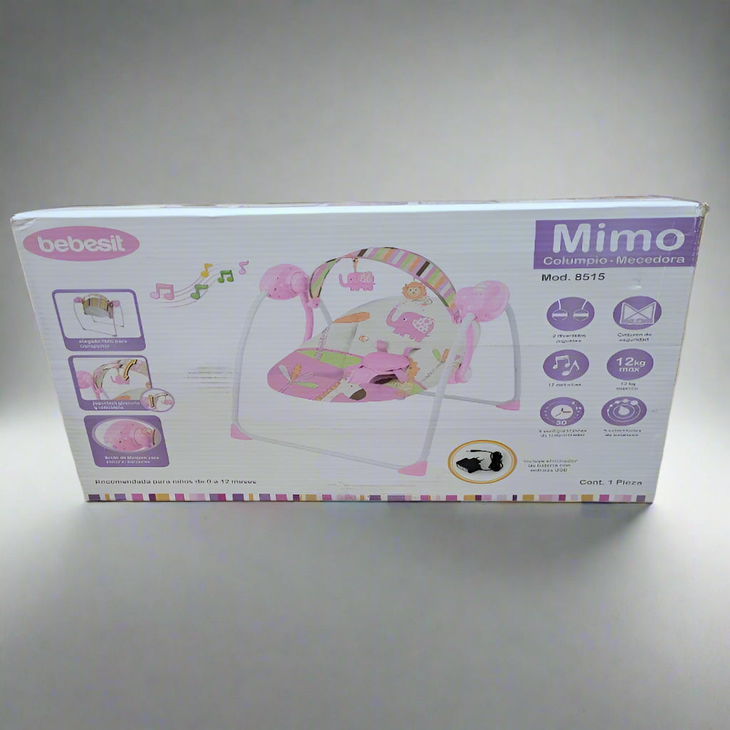 Columpio-Mecedora Bebesit Mimo 8515 Rosado 0 A 12 M Nina