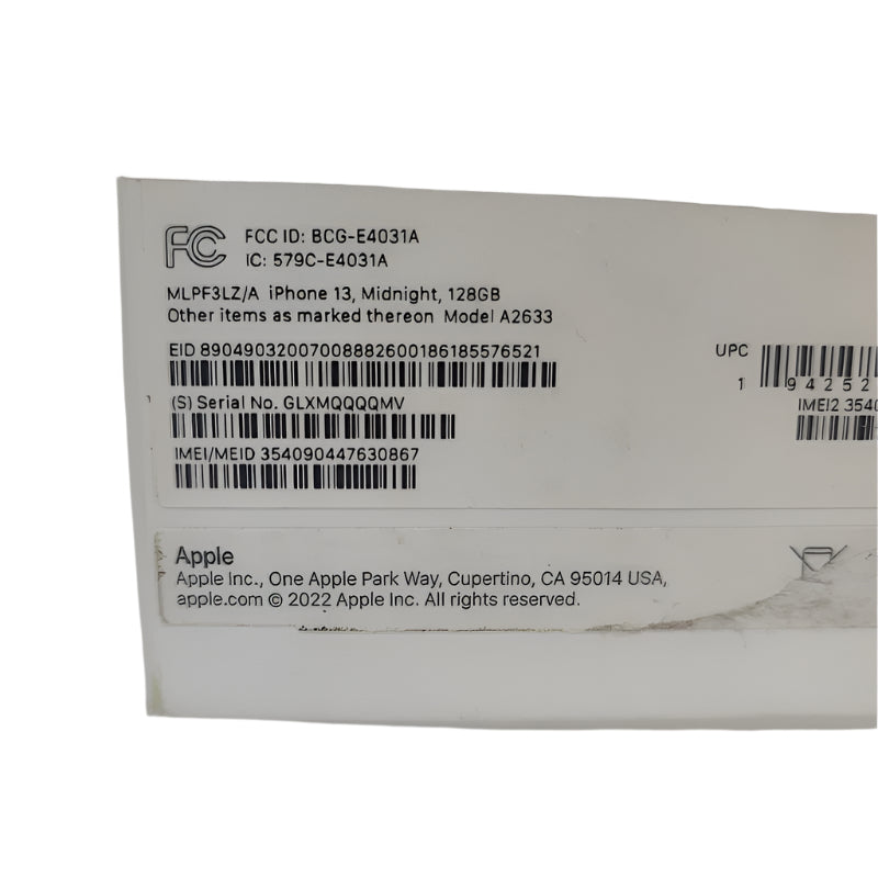 Celular iPhone Apple 13 Midnight 128gb