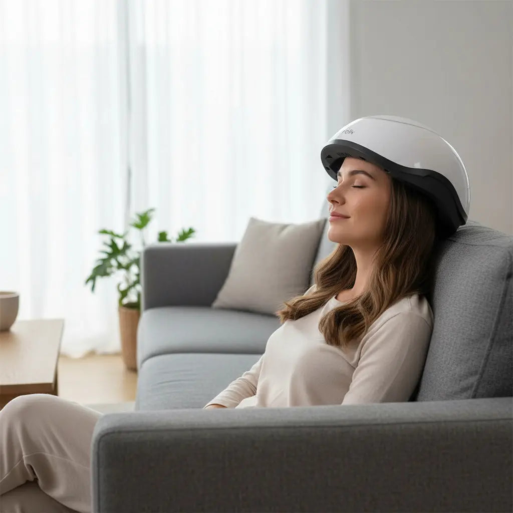 Casco Láser para Crecimiento Capilar LLLT Eniks Efolix Blanco