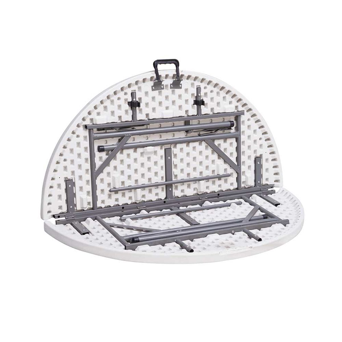 Mesa Redonda Plegable Northwest Blanco 122x61x8cm