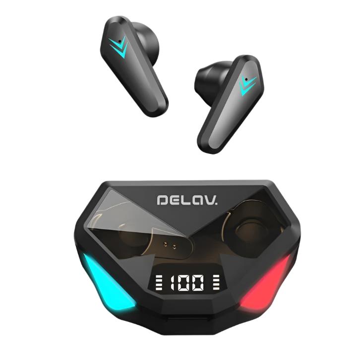 Audifonos  High Gaming Level Delavtech Pods Pro  29+ Negro