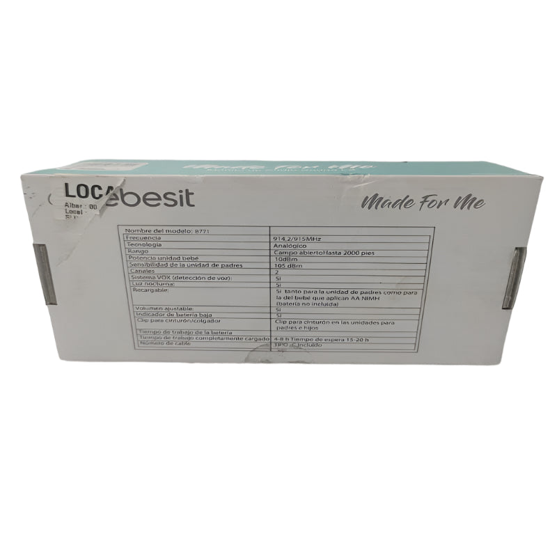 Monitor De Audio Bebesit 8771 Blanco