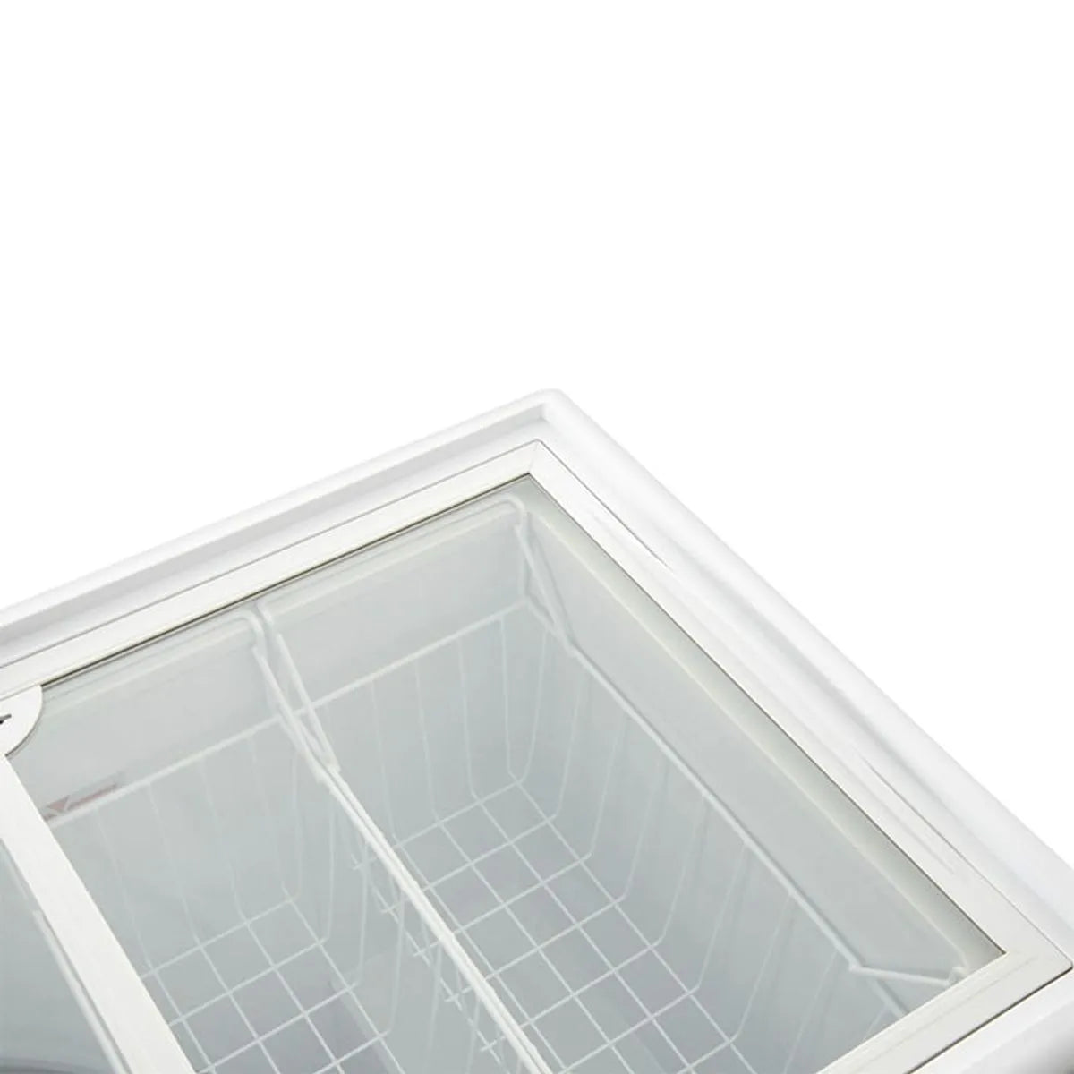 Conservadora Tapa De Vidrio Ventus Ctv-210 Blanco Caja