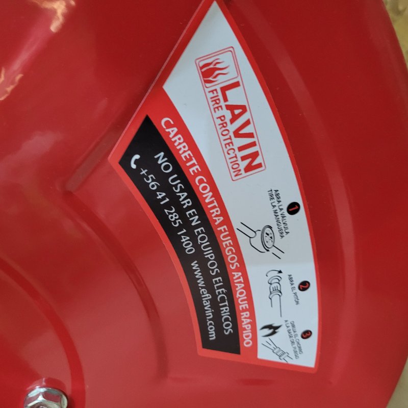Carrete De Incendio Eflavin Red Humeda Rojo 1 X 30 Mts