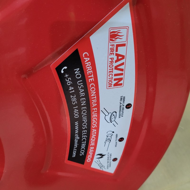 Carrete De Incendio Eflavin Red Humeda Rojo 1 X 30 Mts