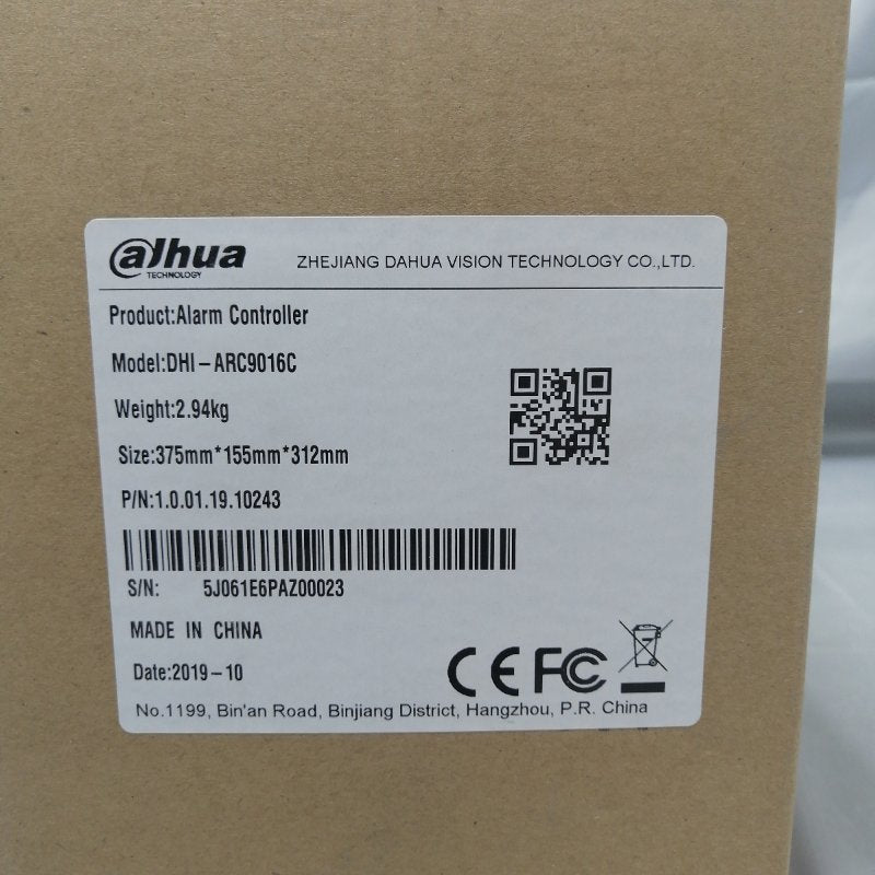 Controlador De Alarma Dahua Dhi-Arc9016C