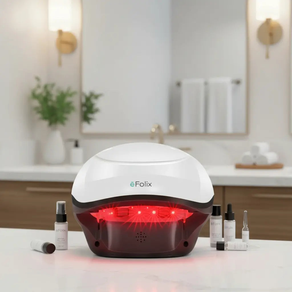 Casco Láser para Crecimiento Capilar LLLT Eniks Efolix Blanco
