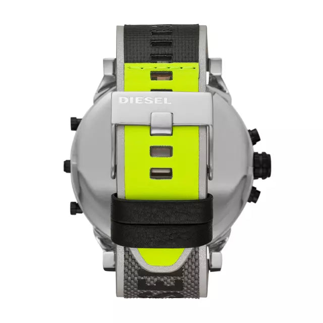 Reloj Diesel Mr Daddy 2.0 De Cuero  Dz7429 Gris Plomo 57mm