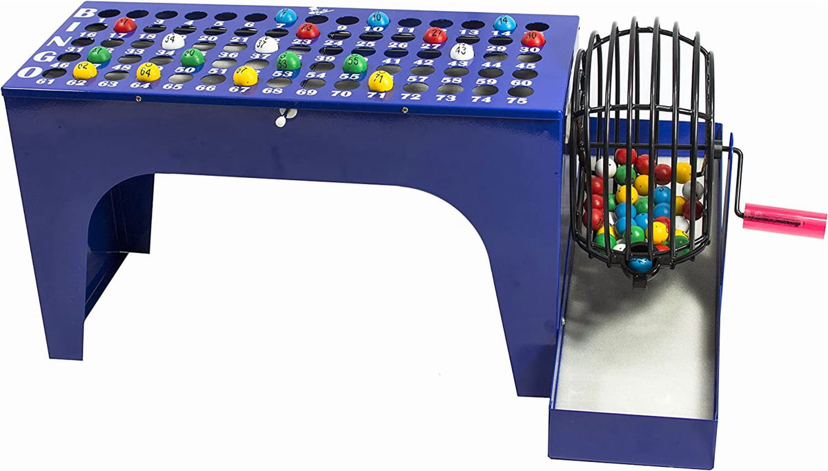 Juego Bingo Deluxe Profesional con Bolas Mr Chips, Morado