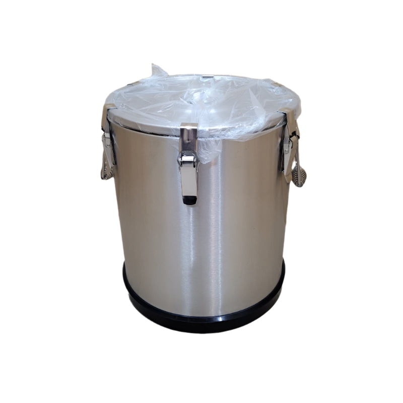 Termo Mantenedor Para Solido Con Tapa 6 Ganchos Biggi Tcd-35s Inox 35 Litros