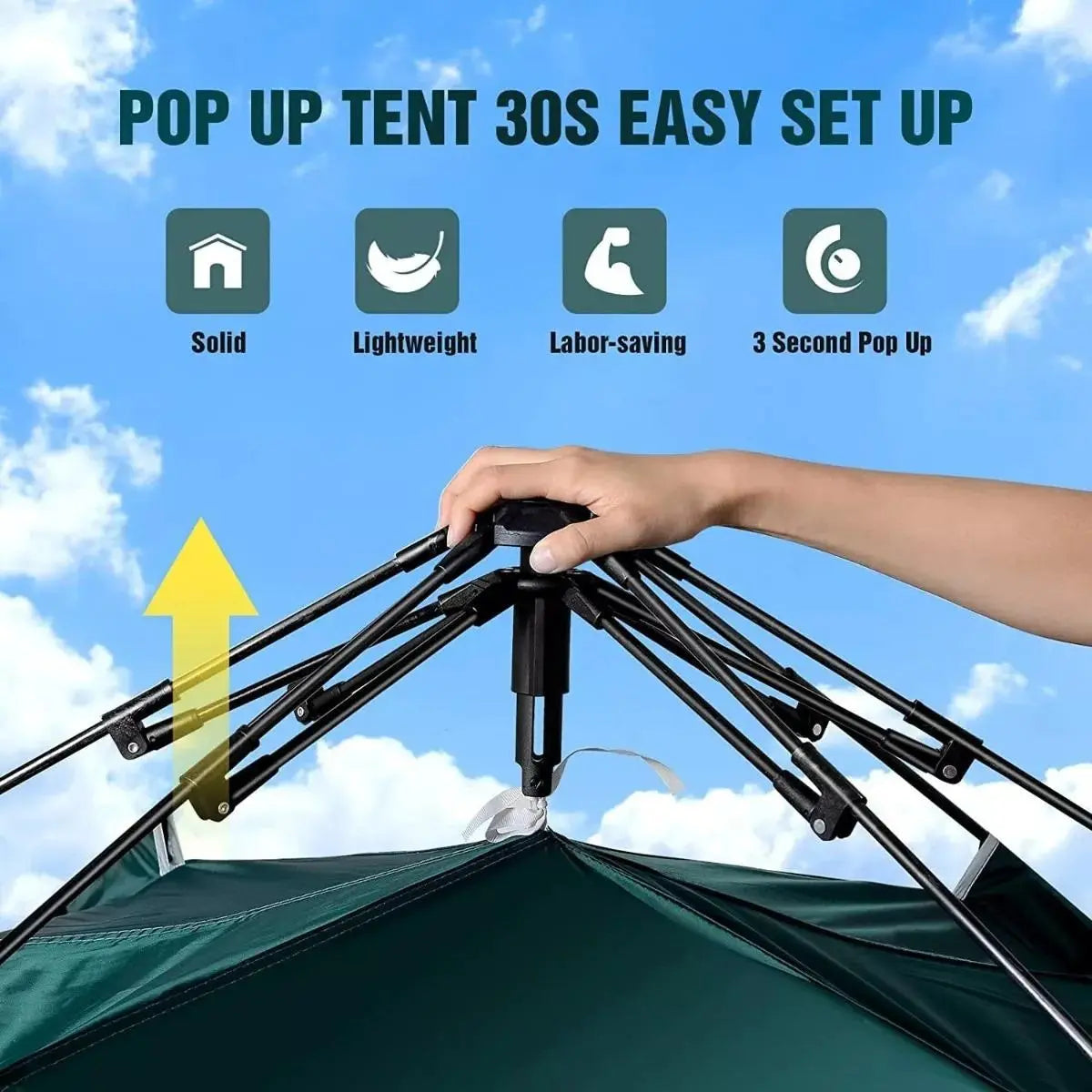 Carpa Iglu Nautika Panda 2 Impermeable para 2 Personas